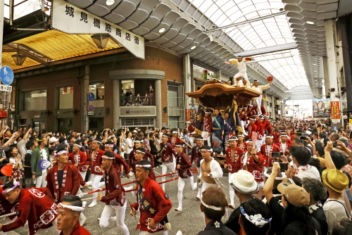 だんじり祭り３城見橋筋商店街