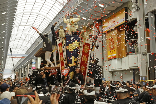 だんじり祭り４城見橋筋商店街