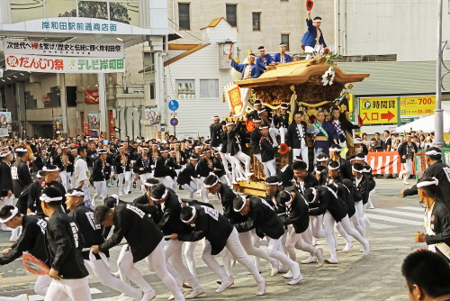 だんじり祭り１やりまわし